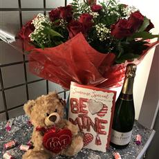Cute surprise plus card and Champagne