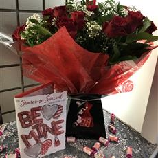  A dozen roses plus Card